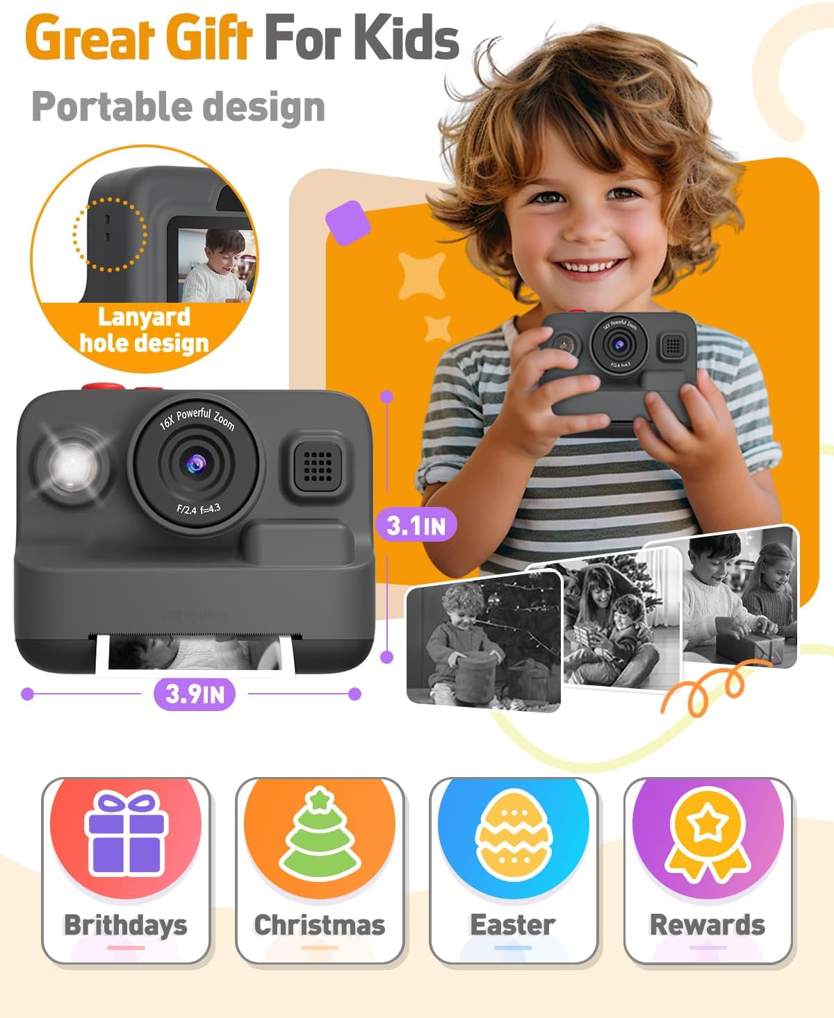 Yehtta Kids Camera Instant Print
Yehtta Instant Print Camera for Kids
Yehtta Digital Camera for Boys and Girls
Yehtta 1080P Kids Camera with Thermal Printing
Yehtta Photography Camera for Kids Ages 3-12
Yehtta Kids Camera with 3 Rolls Print Paper
Yehtta Birthday Gift for Kids Digital Camera
Yehtta Instant Print Camera for Christmas Gifts
Yehtta Kids Digital Camera with 32GB SD Card
Yehtta Fun and Educational Kids Photography Camera