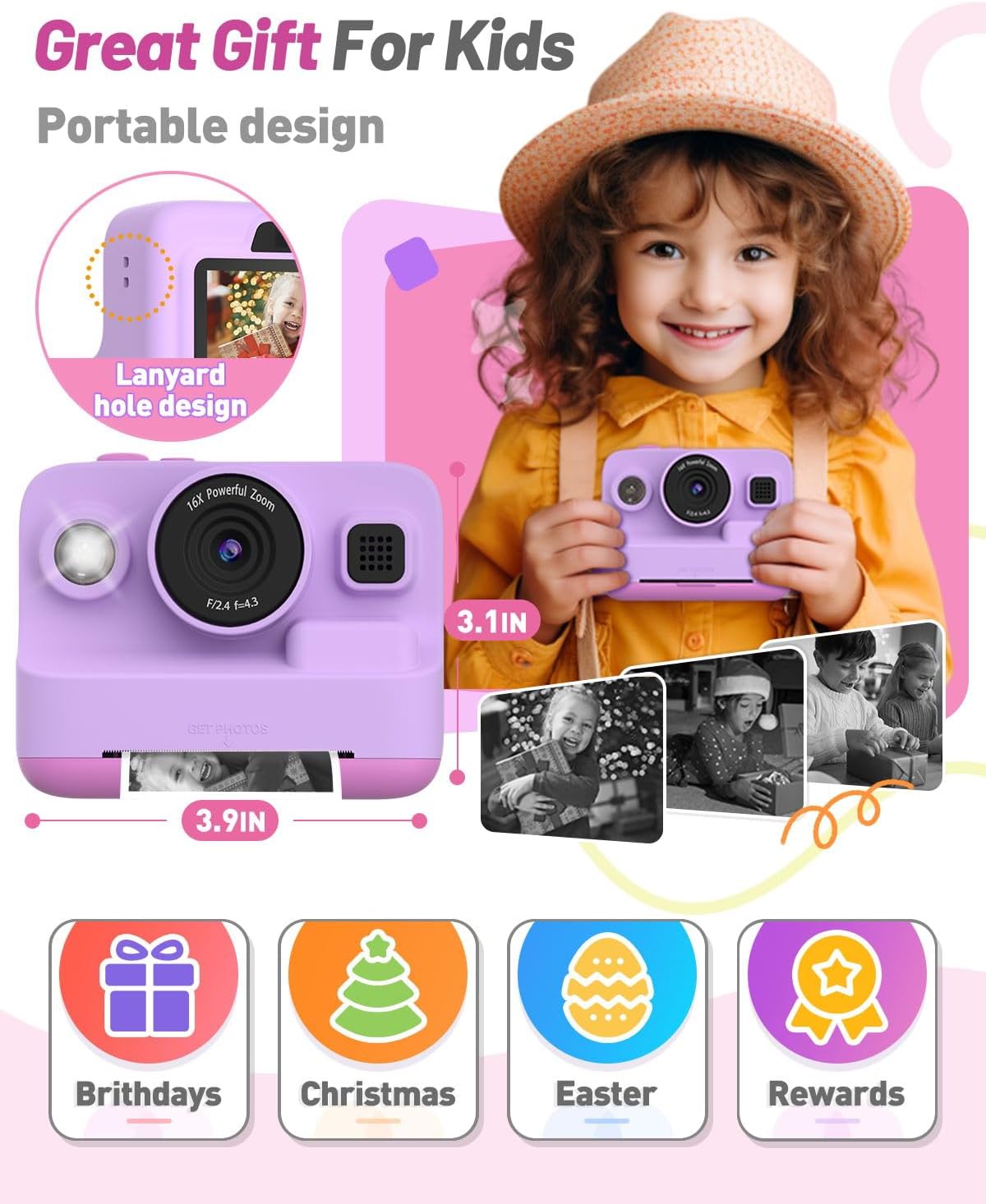 Yehtta Kids Camera Instant Print
Yehtta Instant Print Camera for Kids
Yehtta Digital Camera for Boys and Girls
Yehtta 1080P Kids Camera with Thermal Printing
Yehtta Photography Camera for Kids Ages 3-12
Yehtta Kids Camera with 3 Rolls Print Paper
Yehtta Birthday Gift for Kids Digital Camera
Yehtta Instant Print Camera for Christmas Gifts
Yehtta Kids Digital Camera with 32GB SD Card
Yehtta Fun and Educational Kids Photography Camera